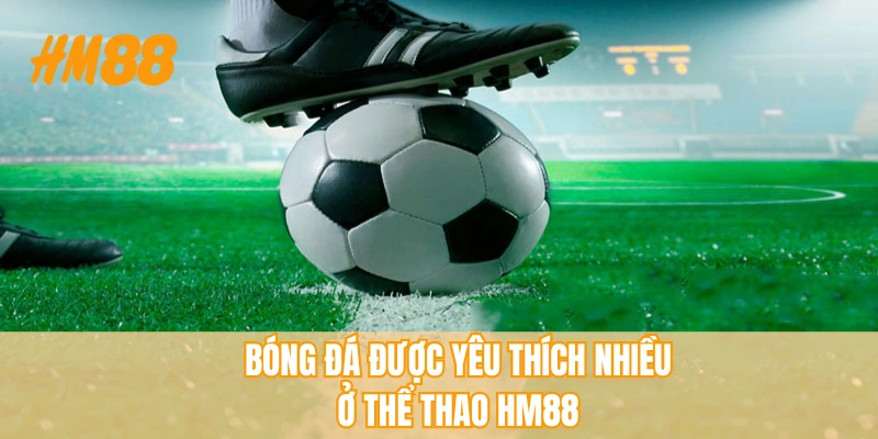 Bóng đá được yêu thích nhiều ở thể thao HM88